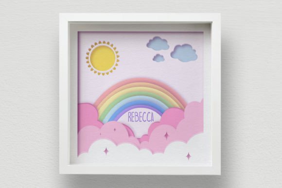 3D Baby Shower Box SVG: A Rainbow Layered Design Guide