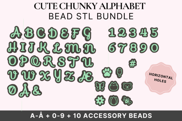 Alphabet Bead STL Bundle: A Playful Design Toolkit