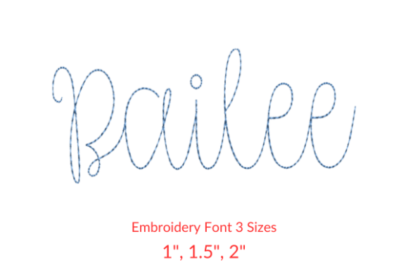 Bailee Vintage Font: Elevate Embroidery Design