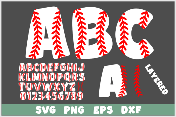 Baseball Letters Numbers Font SVG PNG: A Designer's Guide