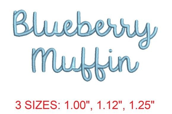 Blueberry Muffin Embroidery Font: A Sweet Design Asset