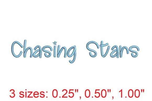 Chasing Stars Embroidery Font: Elevate Your Brand's Visual Identity