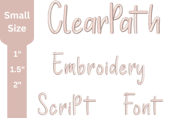 Clear Path Embroidery Font: Elevate Your Craft