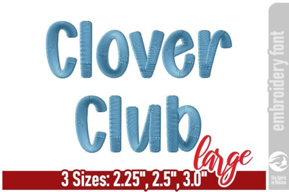 Clover Club: A Playful Embroidery Font for Modern Design
