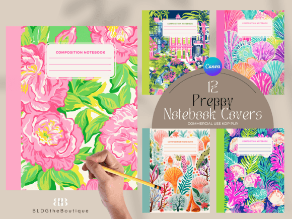 Elevate Your Brand with Preppy KDP Composition Notebook Covers