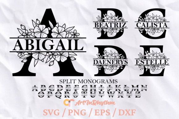 Elevate Your Branding with Floral Monogram SVGs