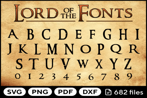 Elevate Your Projects with the Lord Font Alphabet