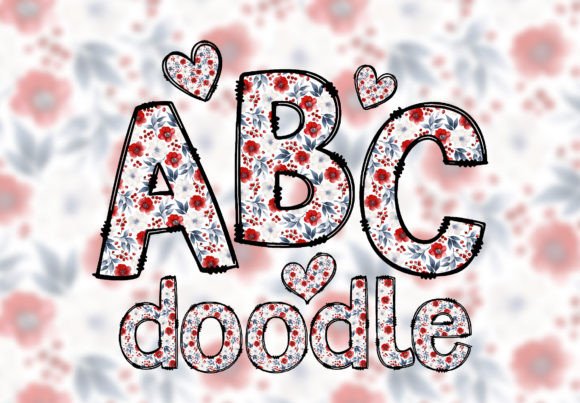 Floral Doodle Alphabet: A Playful Font for Creative Designs