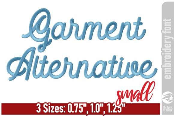 Garment Alternative Embroidery Font - S: Vintage Charm Meets Modern Design