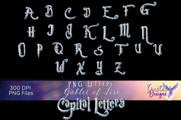 Goblet of Fire - PNG Font: Gothic Magic for Modern Design