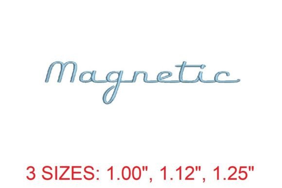 Magnetic Embroidery Font: Elevate Your Design Projects