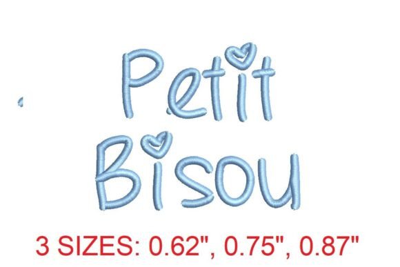 Petit Bisou Medium Embroidery Font: Crafting Excellence