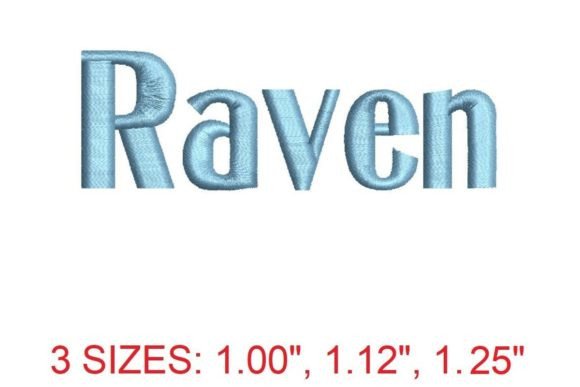 Raven Font: Crafting Enchantment in Modern Embroidery & Design