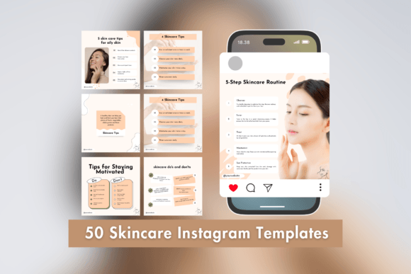 Streamline Your Visual Design with Skincare Instagram Post Templates