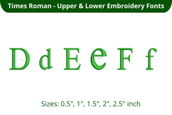 Times Roman Font DEF: The Embroidery Essential