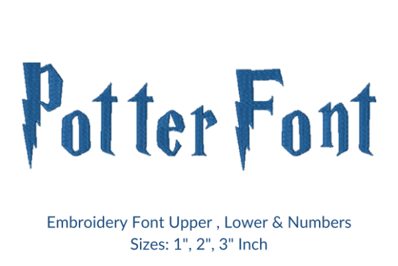 Unleash Creative Personalization with the Potter Font Embroidery Design